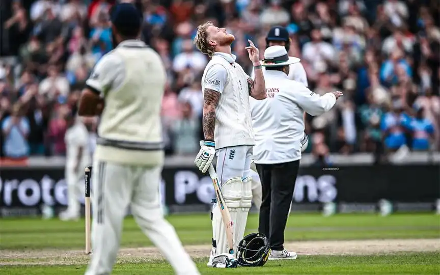Explained: Significance Of Ben Stokes' Folded Finger Celebration After Century Vs India